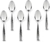 Hudson Essentials Hammered Demitasse Espresso Spoons, 4.6-inch Mini Coffee Spoons, 18/10 Stainless Steel Small Spoons for Dessert, Coffee, Tea, Set of 6