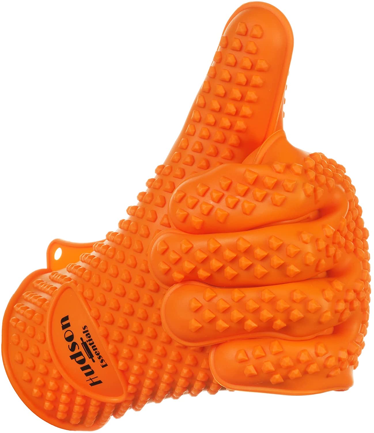 Hudson Essentials BBQ Gloves, Heat Resistant Oven Mitts - Kitchen Sili