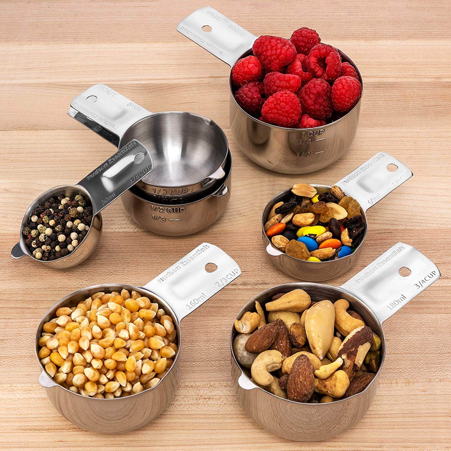 Choice 4-Piece Stainless Steel Measuring Cup Set
