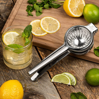 Hudson Essentials Stainless Steel Lemon Squeezer – Large Manual Citrus Press Juicer