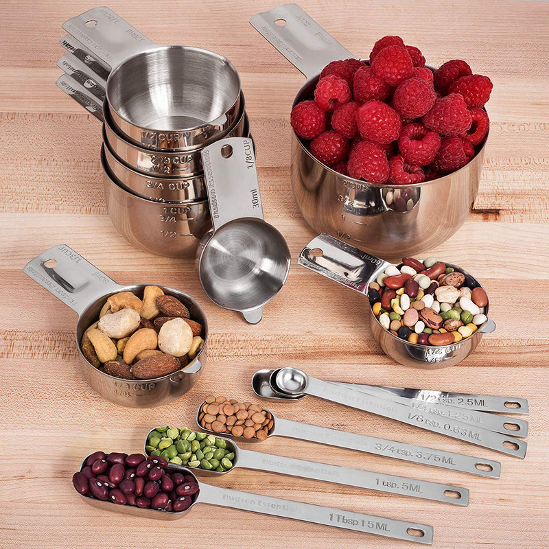 Home Basics 8-Piece Stainless Steel Measuring Spoons MC44417 - The